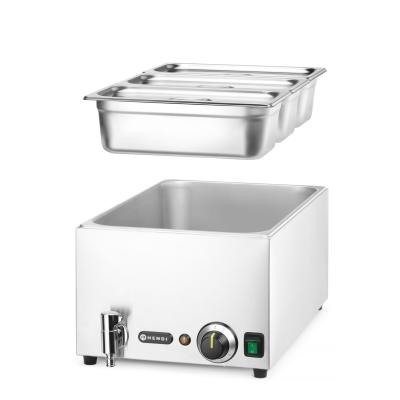 Sada Vodní lázeň s vypouštěcím kohoutkem Ranger, HENDI, GN (H)150mm, GN 1/1, 230V/1000W, 605x332x(H)242mm | 238868
